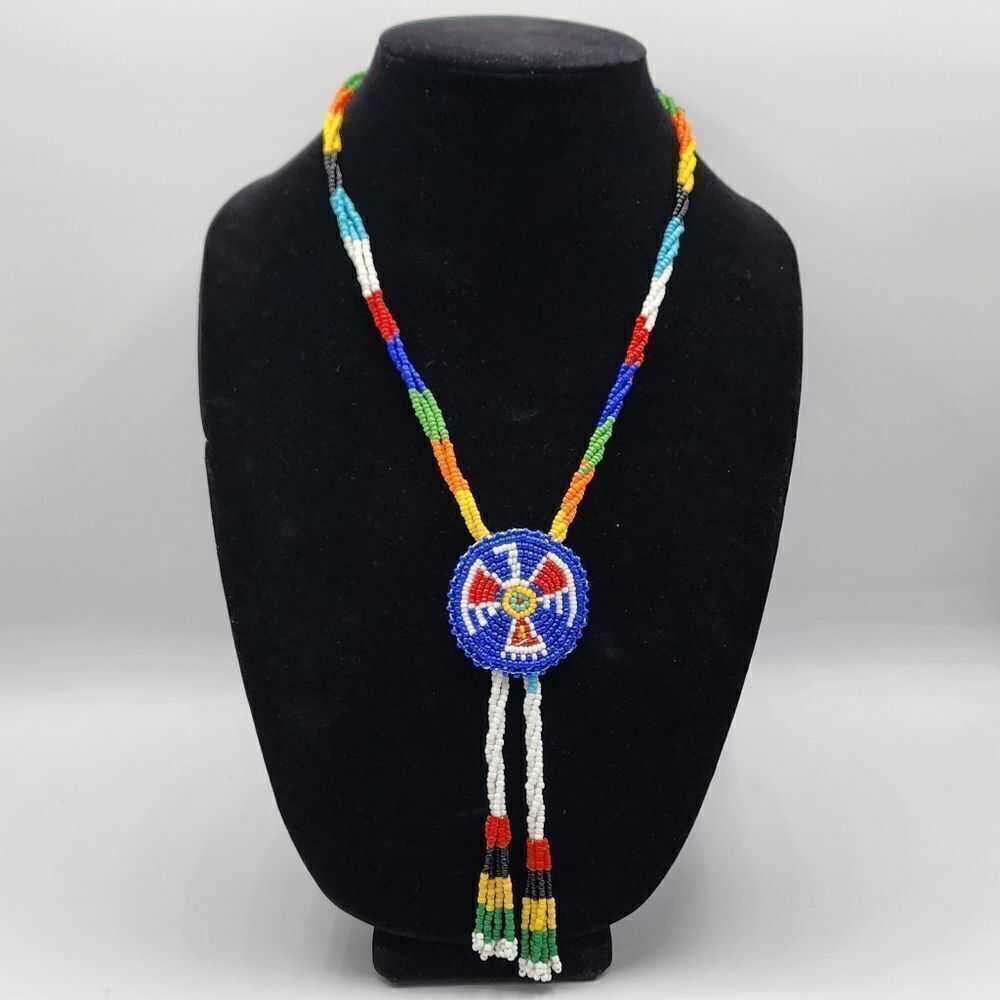 Native American Thunderbird beaded necklace